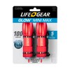 LifeGear 41-3832 Mini Max 100 Lumen Flashlight - 2 Pack