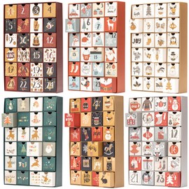 Fill Make your Own Advent Calendar 24 Days 1-24 Draws Christmas Countdown (Pink)