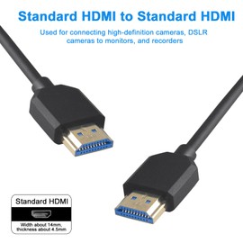 Danfetsoy 8K HDMI Coiled Cable 3Ft- 6Ft, HDMI Male to Male Coiled Cable 48Gbps Supports 8K@60Hz, 4K@120Hz Suitable for Monitor, Laptop, PC, TV(1.8m/6ft)