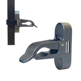 Awordo Magnetic Cigar Holder for Golf Cart, Sturdy Golf Cart Cigar Holder Aluminum Alloy Stand Clip Hold for 30-70 Rings, Gift for Men Golfers, Grey