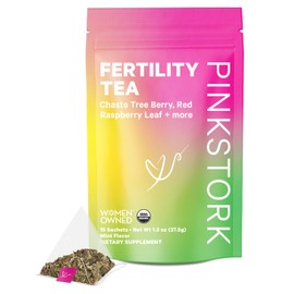 Pink Stork Fertility Tea, 100% Organic, 30 Cups, Mint