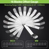 Spurtar Feeler Gauge Set Stainless Steel, 32 Blades Tapered and