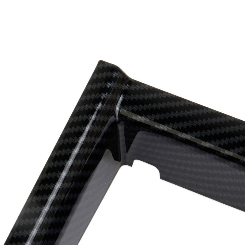 crosselec Carbon Fiber Center Console Armrest Button Panel Cover Trim