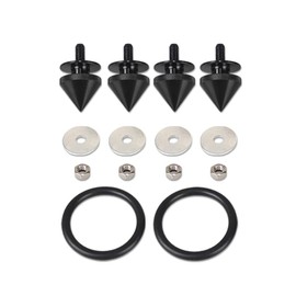 Vmingo Sujetadores Facia Pico Tornillo Liga Bumper Fastener Tuning (Negro)