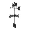 Metal Weather Vane Black Cute Animal Design Sturdy Durable Decorative