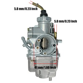 TTR125 Carburetor Fit for Yamaha TTR125 TTR-125 Carb Carburetor 2000-2007 Yamaha Motorcycle TTR125LE TTR125 TTR125E TTR125L with Fuel Switch Valve Petcock