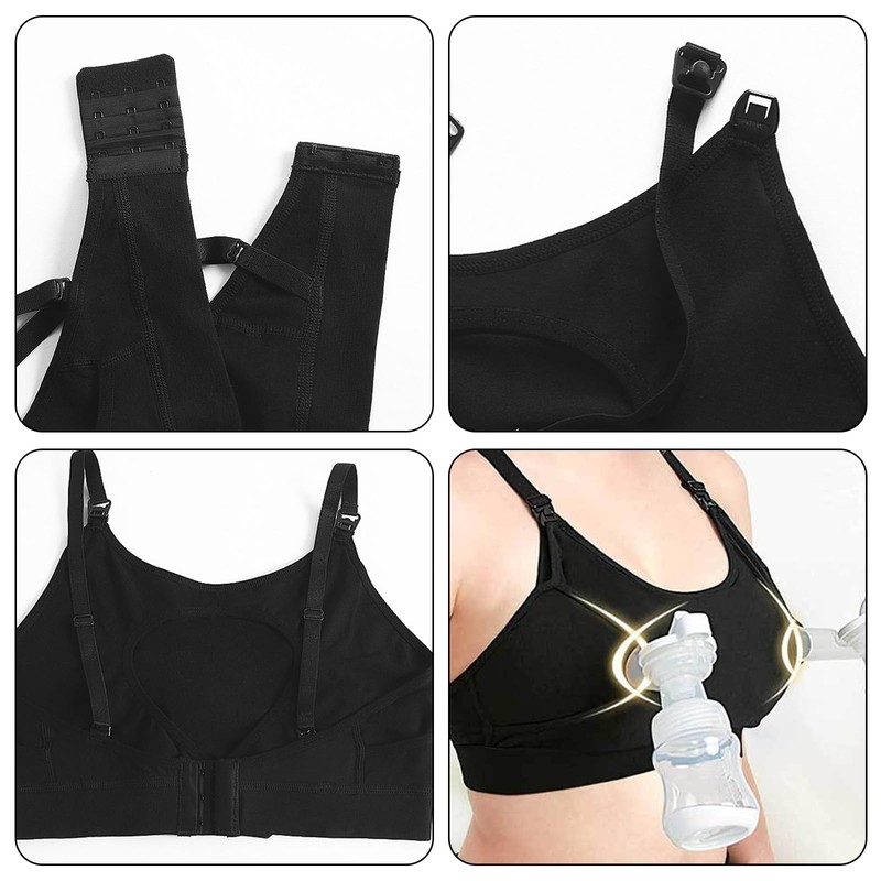 Wisebom Nursing Bras Breastfeeding, Hands Free Pumping Bras, Comfortable No