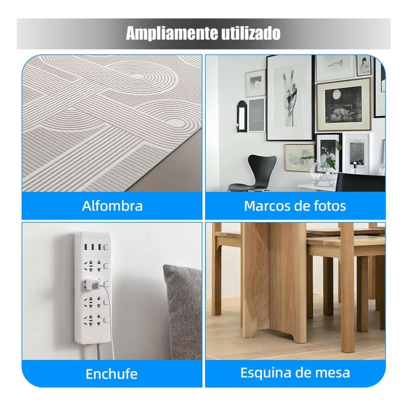 Cinta Nano Adhesiva De Doble Cara Lavable Reutilizable 20mts