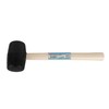 Hilka 61202016 16oz Black Rubber Mallet Wooden Shaft