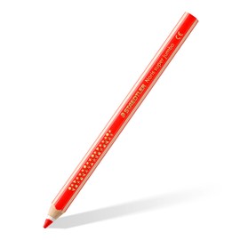 STAEDTLER Noris Super Jumbo 129 NC12P1ST Coloured Pencils (Increased Break-Resistance, Extra Thick Lead, Hexagonal Shape, ABS System, Attractive Star Embossing, Set of 12 Brilliant Colours and a Sharpener)