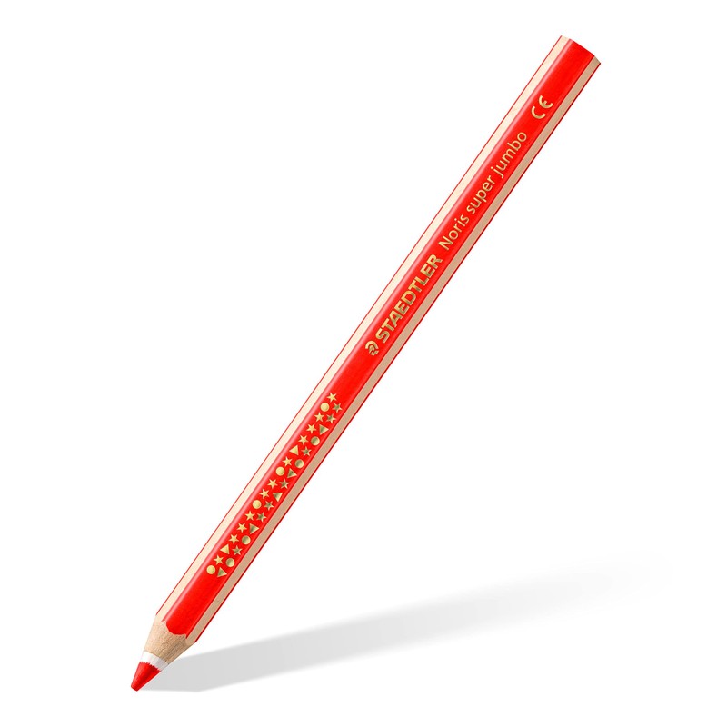 STAEDTLER Noris Super Jumbo 129 NC12P1ST Coloured Pencils (Increased Break-Resistance,