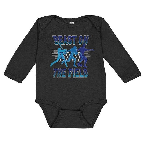 Beast On The Field Long Sleeve Baby Infant One Piece