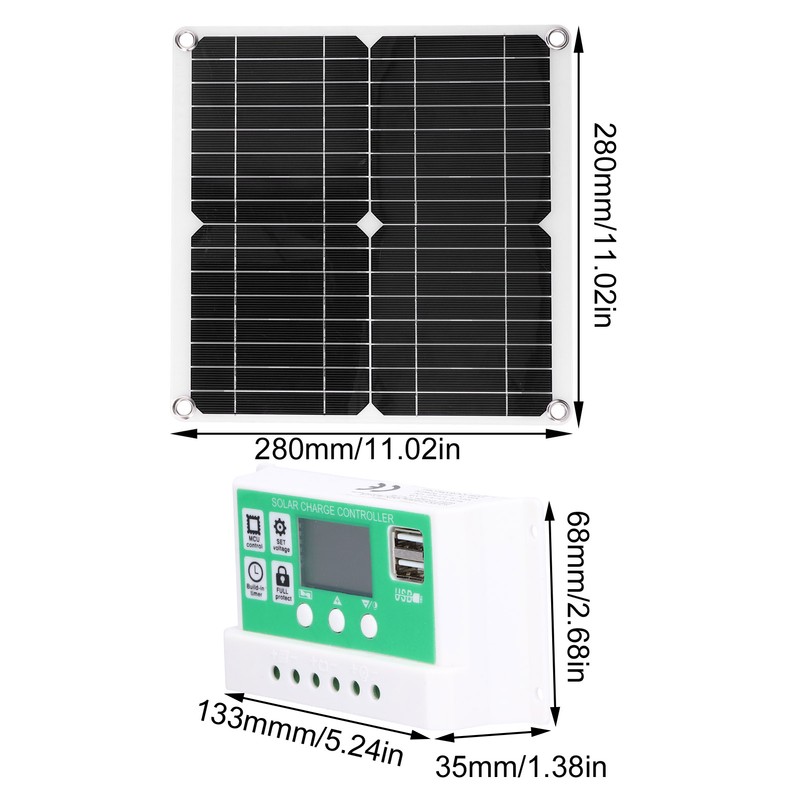 40W 18V Monocrystalline Silicon Flexible Solar Panel with 50A Solar