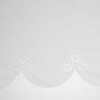 No. 918 Mariela Floral Trim Semi-Sheer Rod Pocket Kitchen Curtain