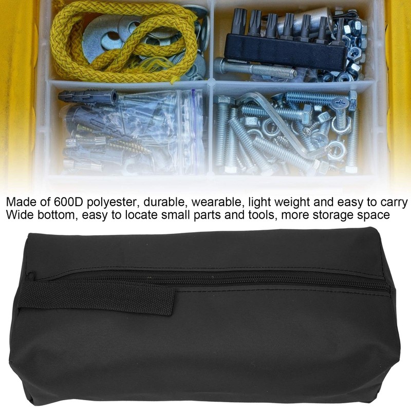 2Pcs Zipper Tool Bags, Multipurpose Canvas Tool Pouch Tool Organizer