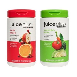 JuicePlus+ | Fruit Blend + Vegetable Blend | Mezcla de Jugo de Frutas y Vegetales en Polvo | Con Manzana, Naranja, Piña, Brócoli, Espinaca y Zanahoria