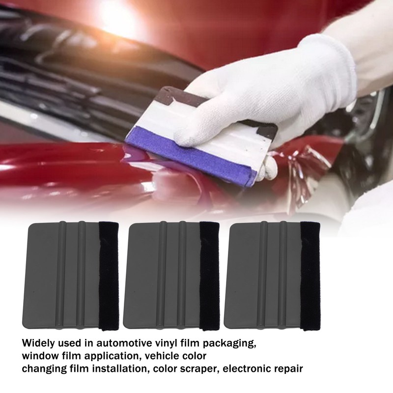 10Pcs Car Vinyl Scraper Scratch Resistant Professional Vinyl Felt Squeegee