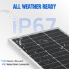 ECO-WORTHY 100 Watt Solar Panel 18 Volt Monocrystalline Solar Panel