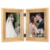 Lawrence Frames 4x6 Hinged Double Sutter Burnished Gold Picture Frame