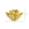 HomArt Lotus Tea Light Holder, Yellow