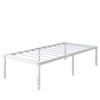 DiaOutro 18 Inch White Twin Bed Frame Heavy Duty No