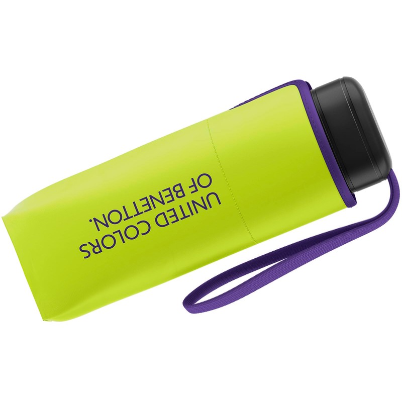 Benetton Pocket Umbrella Ultra Mini Flat Solid, Kiwi Colada