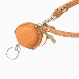 [MTA Leather works] Made in Japan Italian Leather Leather Reel Key Chain Key Car Key, natural