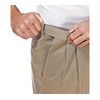 Haggar Men's Premium No Iron Khaki Classic Fit Pleat Front