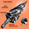 Four Spiral Flute Step Drill Bit for Metal,M35 Cobalt Unibit