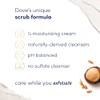 Dove Scrub Macadamia Rice Milk Body Scrub Exfoliates and Deeply