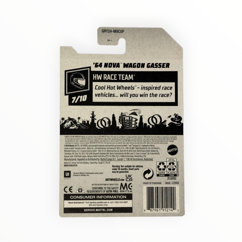 Hot Wheels '64 Nova Wagon Gasser, HW Race Team 7/10