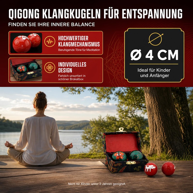 ATC Handels GmbH Qigong Singing Ball 1 Pair with Soundworks,