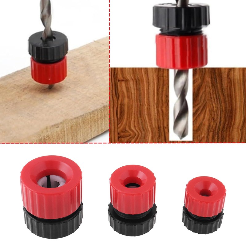 Micro Traders 3Pcs Depth Guide Stop Collars 3-5 mm, 5-8