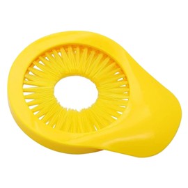 Multifunctional Plastic Corn Silk Remover Brush, Yellow Plastic Bristles, Reusable Vegetable and Fruit Cleaning Brush