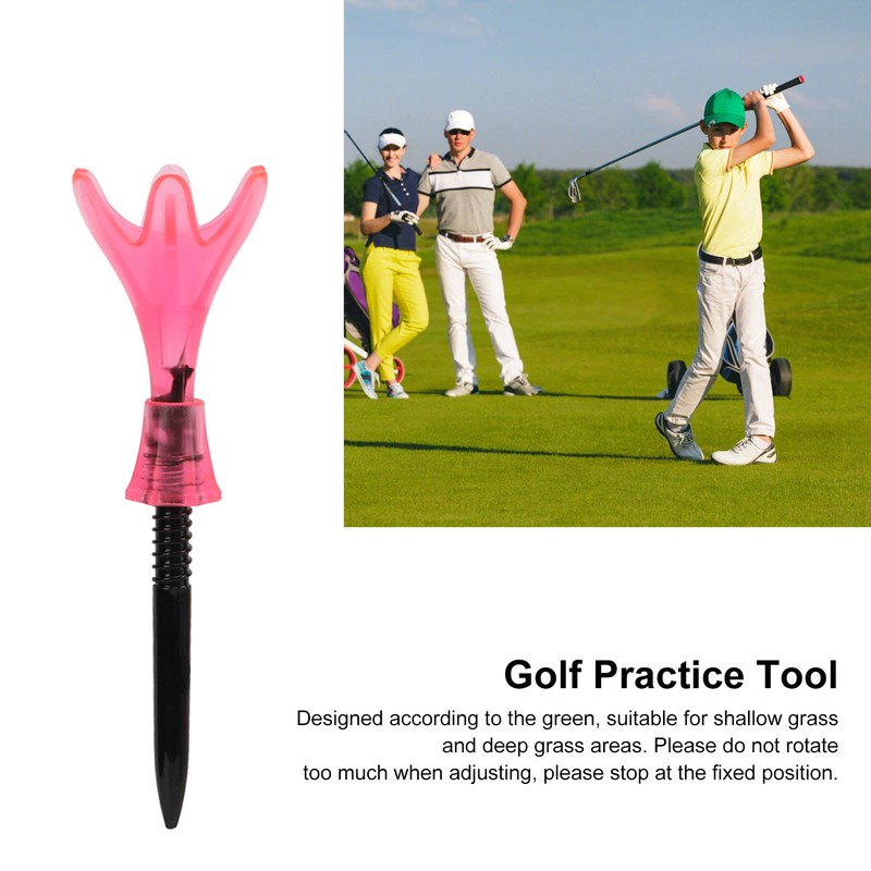 10pcs Plastic Golf Tee Ball Holder Adjustable Height Stable Practice