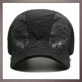One Limitation CP446 Men's Hat, Hunting, Logo, Lightweight, Mesh, Airsoft Cap, Simple Dragon, Dragon, Black