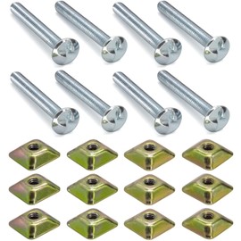 8 PCS Anti-Theft Post Attachment Kit Sign Mounting Hardware for U Channel Post, Sign Post Mounting Bolts and Nuts,2.5" Bolt