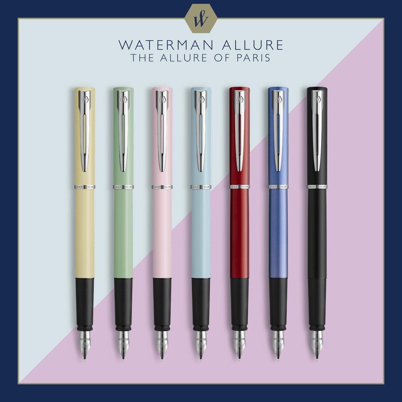 Waterman Allure Premium Metal Fountain Pen | Matte Black with