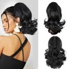 VCAY Ponytail Extension, 12 Inch Claw Clip in Hair Extensions,