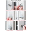 2pack Cabinet Cam Locks 54mm, Mailbox Lock with Key Different,