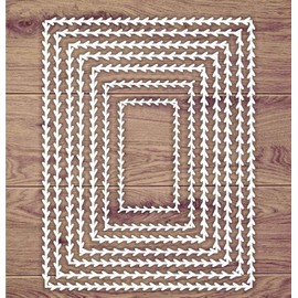 CrafTreat Laser Cut Chipboard Embellishments for Crafting - Rectangle Wreath - Size: 5.5X6 Inches - Rectangle Embellishments for Card Making and Scrapbooking - Laser Cut chipboard Shapes