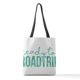 CafePress Ready To Roadtrip Print Polyester Tote Bag 16"x16"