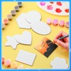 Engrowtic 60 Pcs Magnetic Mini Canvas Board for Painting, Different