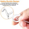 FSAH 48 PCS Q-Hanger Hooks, Screw Hooks for Outdoor String