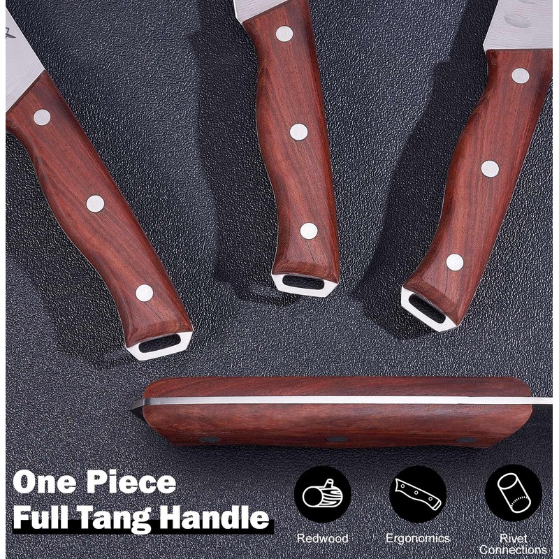 Naitesen 3PCS Professional Butcher Knives Set, BBQ Brisket Beef Slicing
