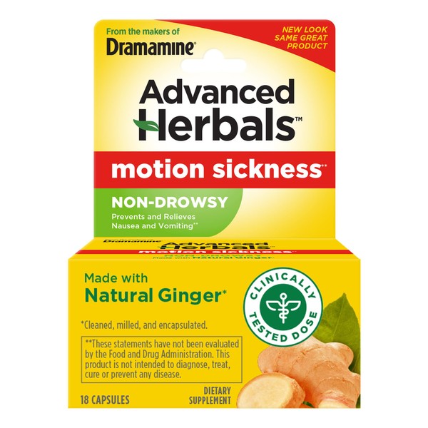 Dramamine From the Makers of Dramamine, Advanced Herbals, Non-Drowsy, Motion