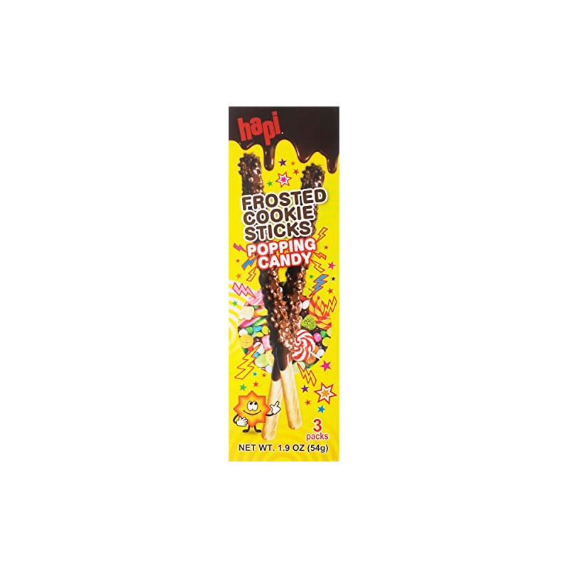 Hapi Frosted Cookie Sticks Popping Candy 1.9 Oz (pack of
