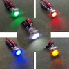 Gebildet 5pcs 16mm AC/DC 12-24V Stainless Steel Waterproof LED Indicator