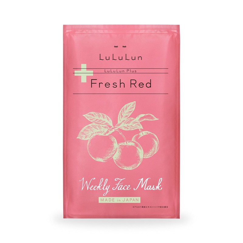 フェイスマスク ルルルンプラス フレッシュレッド5包入