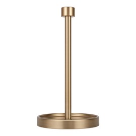 Ivilon Countertop Paper Towel Holder - Modern End Cap Minimalist Design - Color Warm Gold